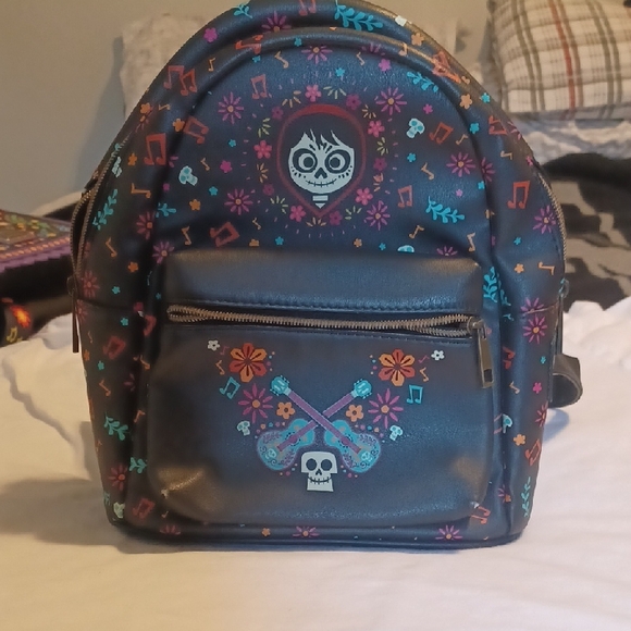 Colorful Skull and Guitar Backpack - Picture 1 of 1